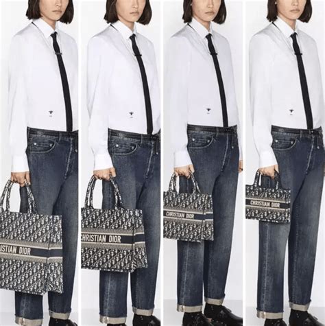 dior tote bag small vs medium|Dior book tote size.